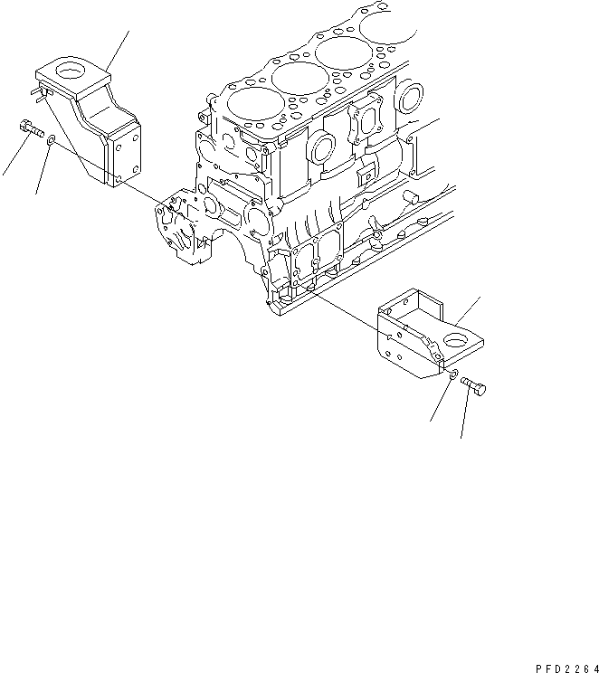 Кронштейн правый 423-Z66-2191 KOMATSU