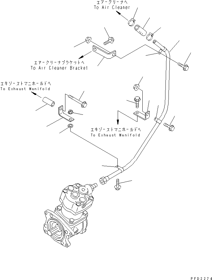 Трубка 6221-81-1710 KOMATSU