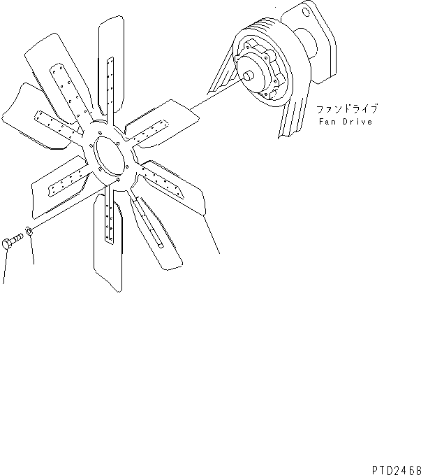 FAN,COOLING 600-635-1500 KOMATSU