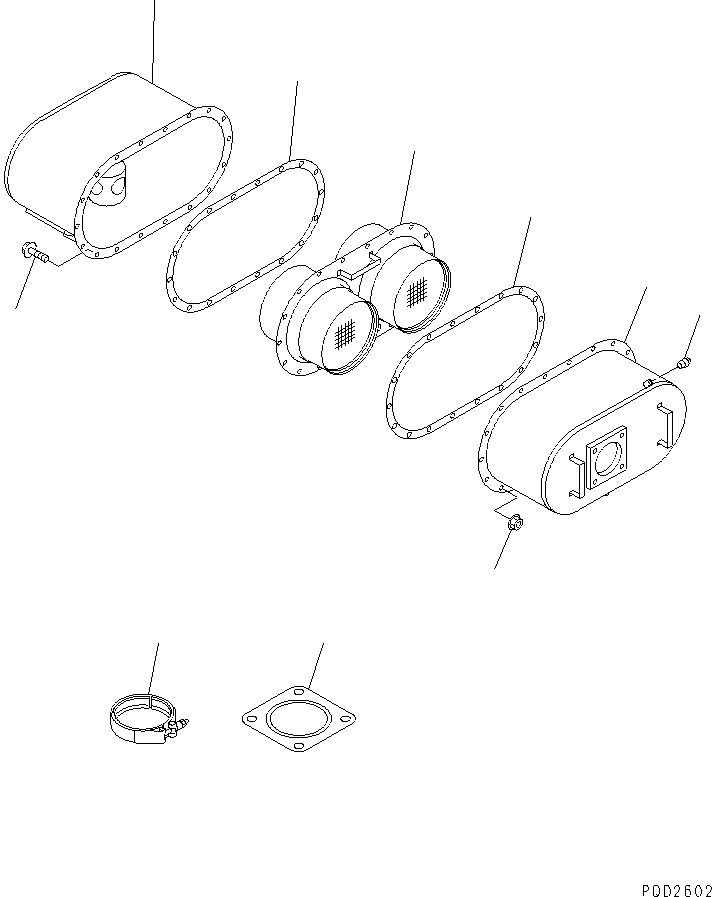 MUFFLER,CERAMIC 6138-13-5510 KOMATSU