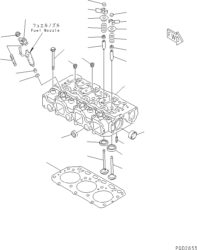 CYLINDER HEAD ASS'Y YM729202-11710 KOMATSU