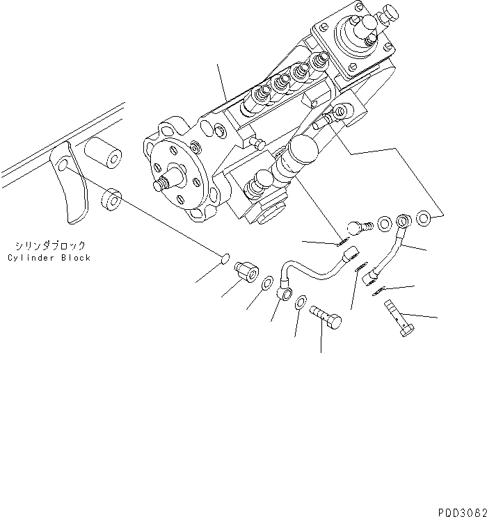 INJECTION PUMP ASS'Y,(SEE FIG.A401P-02H0) (6732-71-1421) KOMATSU