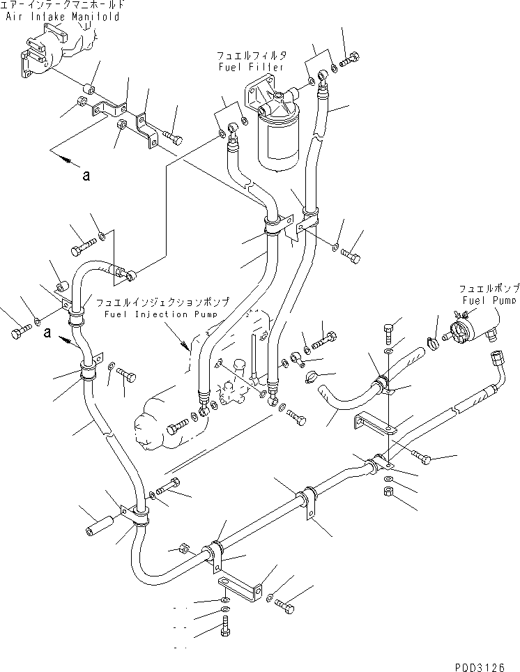 Шланг 07288-21205 KOMATSU