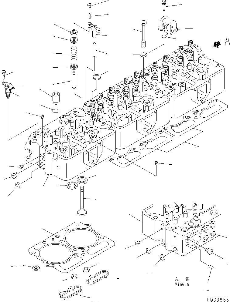 Впускной клапан 6712-41-4110 KOMATSU
