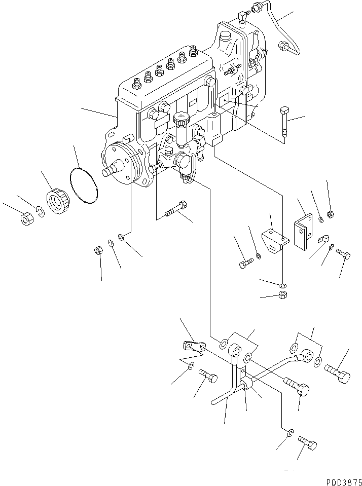 INJECTION PUMP ASS'Y,(SEE FIG.481) ((\2\6128-71-1083)) KOMATSU