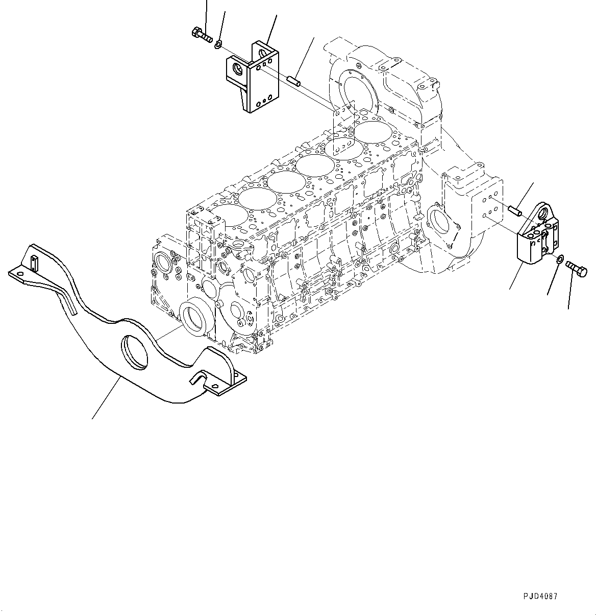 SUPPORT,FRONT 196-01-31110 KOMATSU