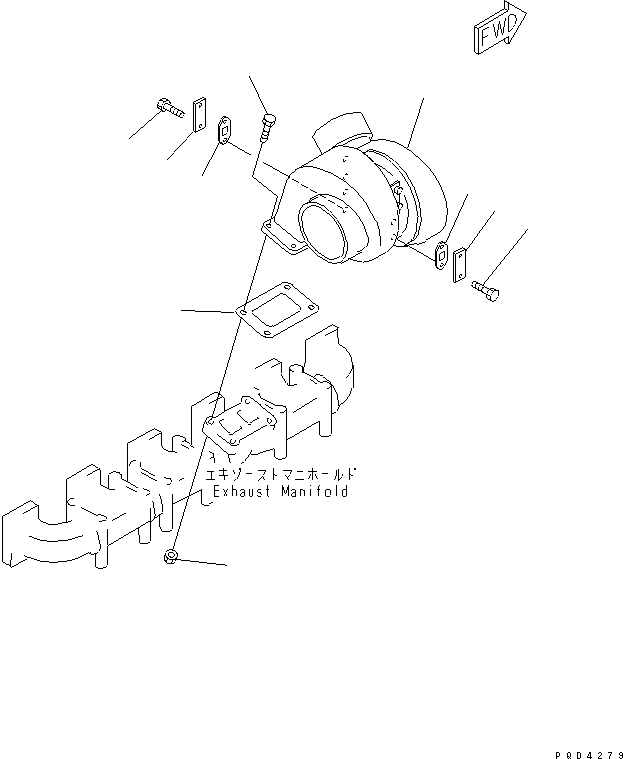 TURBOCHARGER ASS'Y,(SEE FIG.A1530-B4C5A) (6505-55-5031) KOMATSU