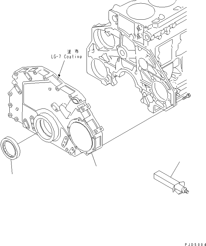 Передняя крышка 6151-22-3251 KOMATSU
