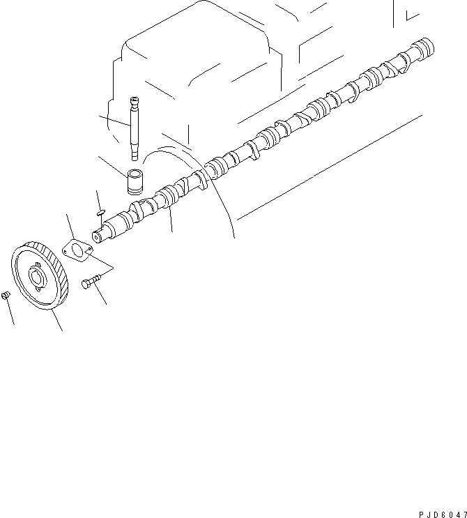 CAMSHAFT ASS'Y \0\6127-41-1102 KOMATSU