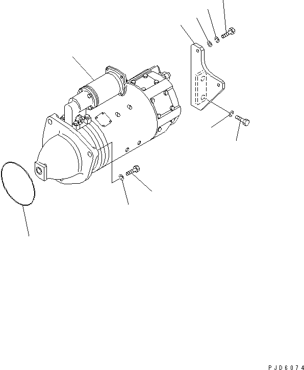 STARTING MOTOR ASS'Y,(11KW)(SEE FIG.1551C) (600-813-2753) KOMATSU
