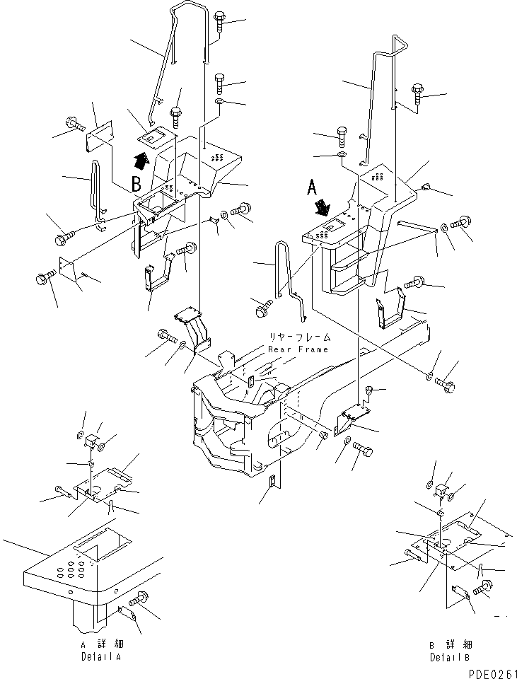 FLOOR,L.H. 424-54-24110 KOMATSU