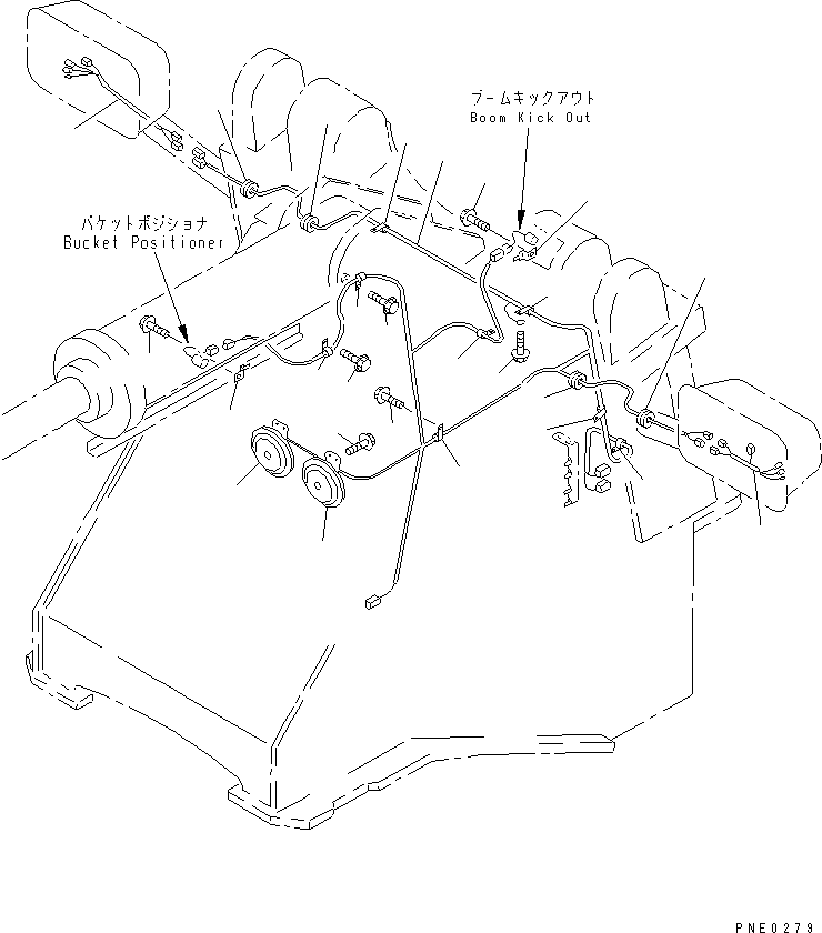 WIRING HARNESS,FRONT FRAME 423-06-22310 KOMATSU