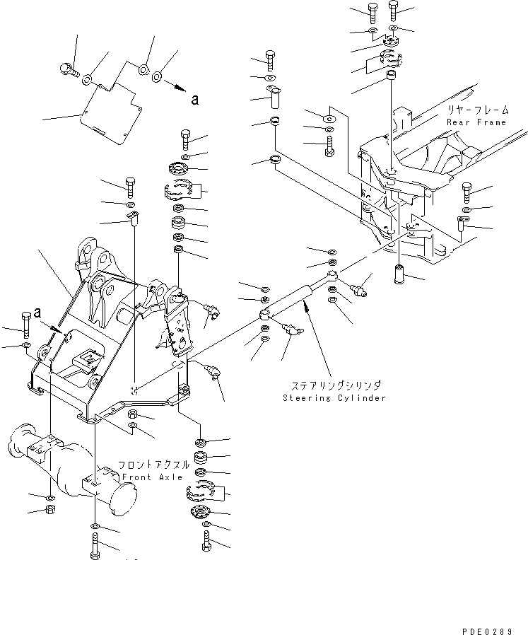 Пластина правая (сварная) 424-877-2260 KOMATSU