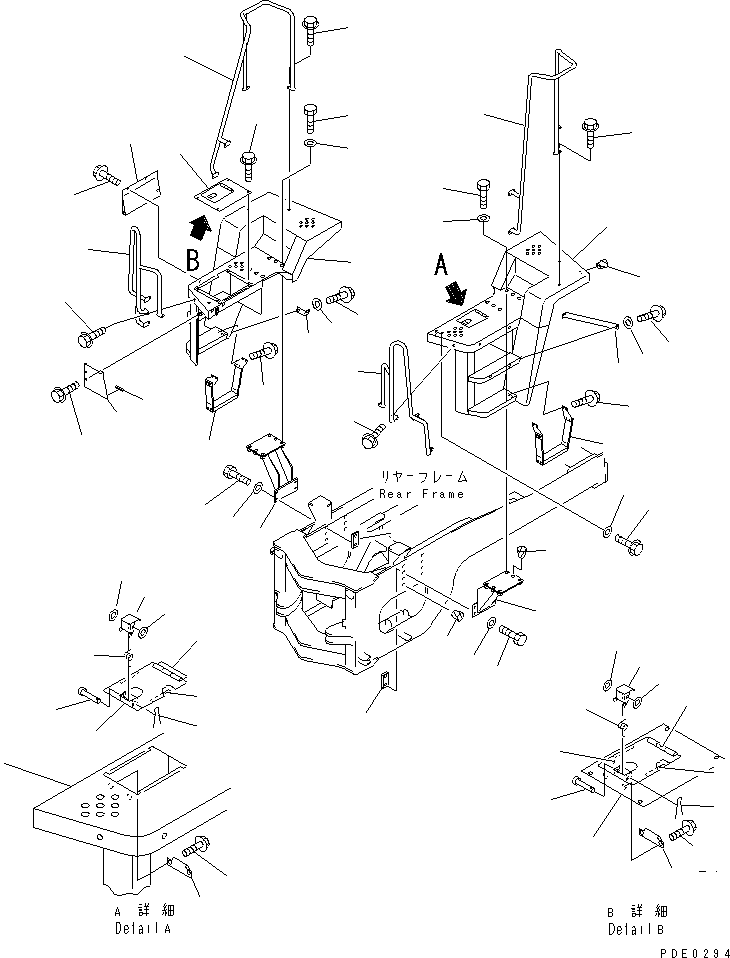 FLOOR,R.H. 424-V33-2121 KOMATSU