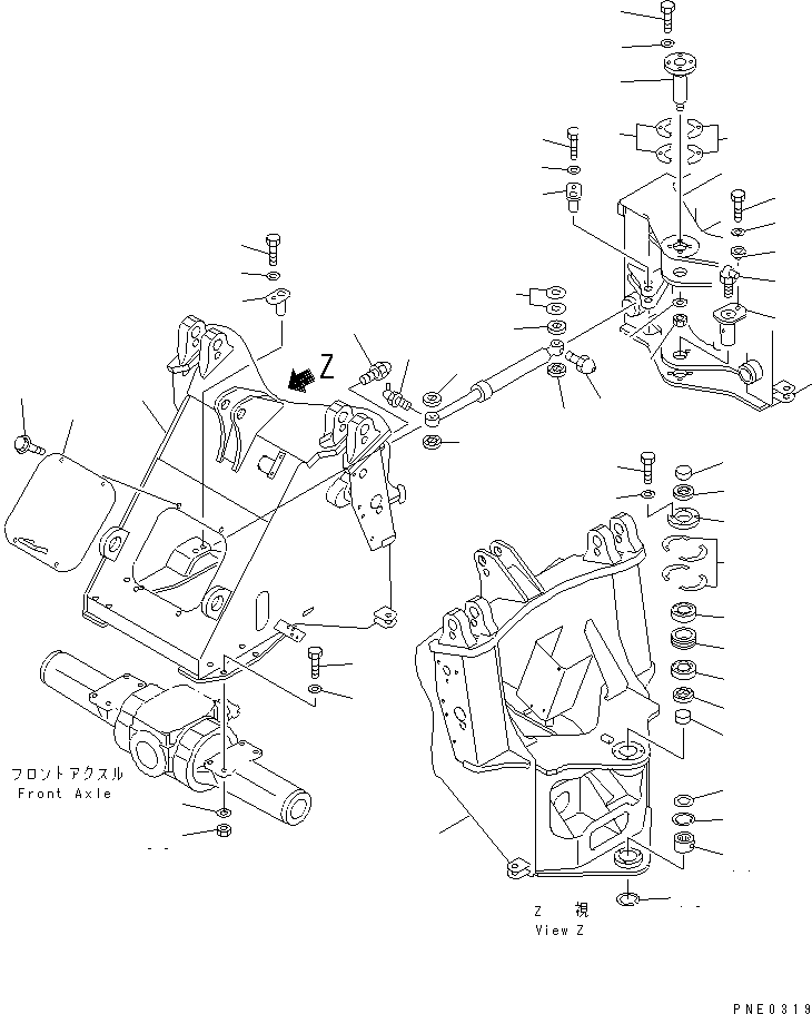 FRAME,FRONT 417-46-21210 KOMATSU