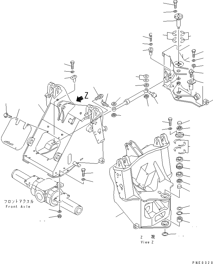 FRAME,FRONT (REWORK) 416-877-2220 KOMATSU