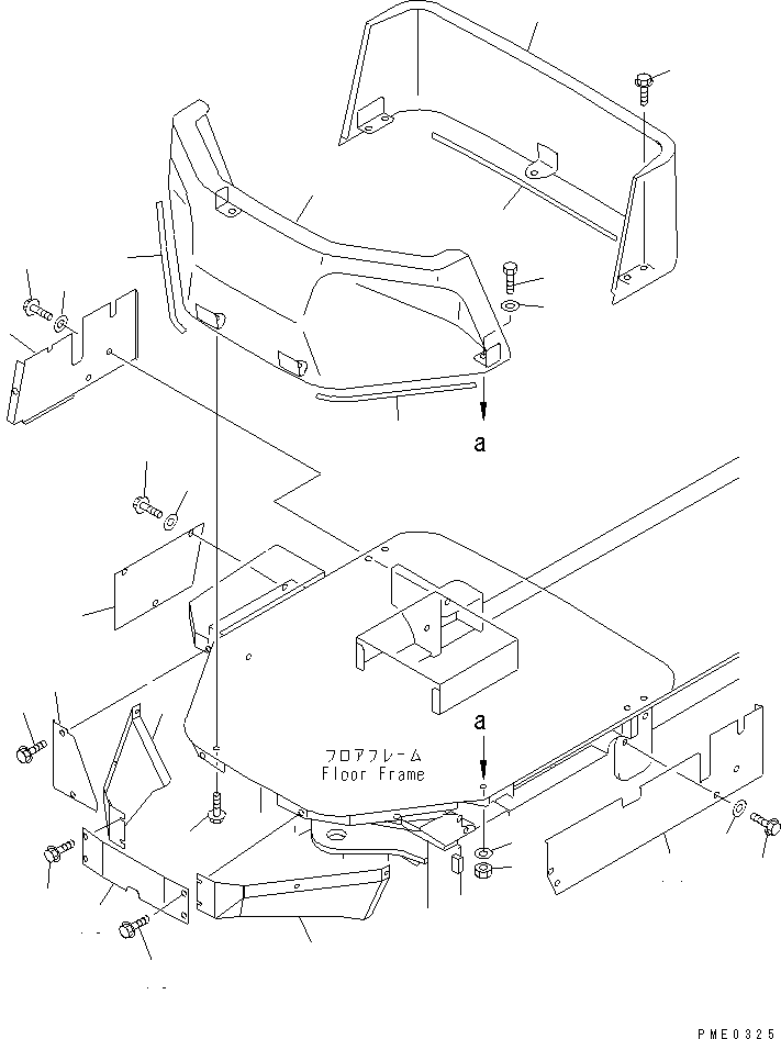 Декоративная накладка 416-54-26121 KOMATSU