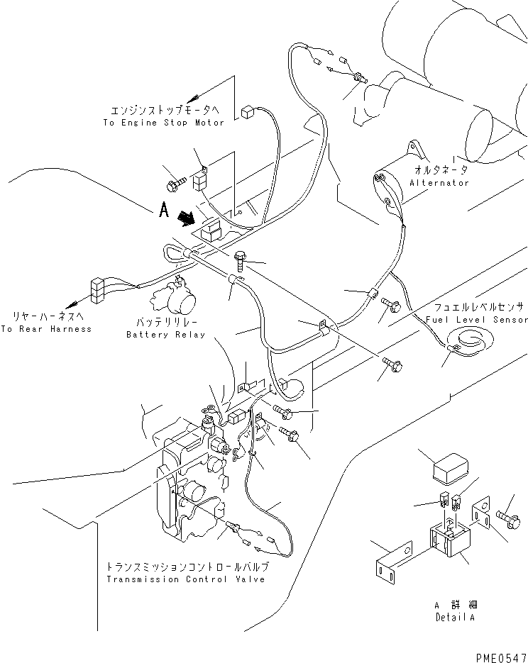 WIRING HARNESS,(WITH 25A OR 35A ALTERNATOR) 416-06-22140 KOMATSU