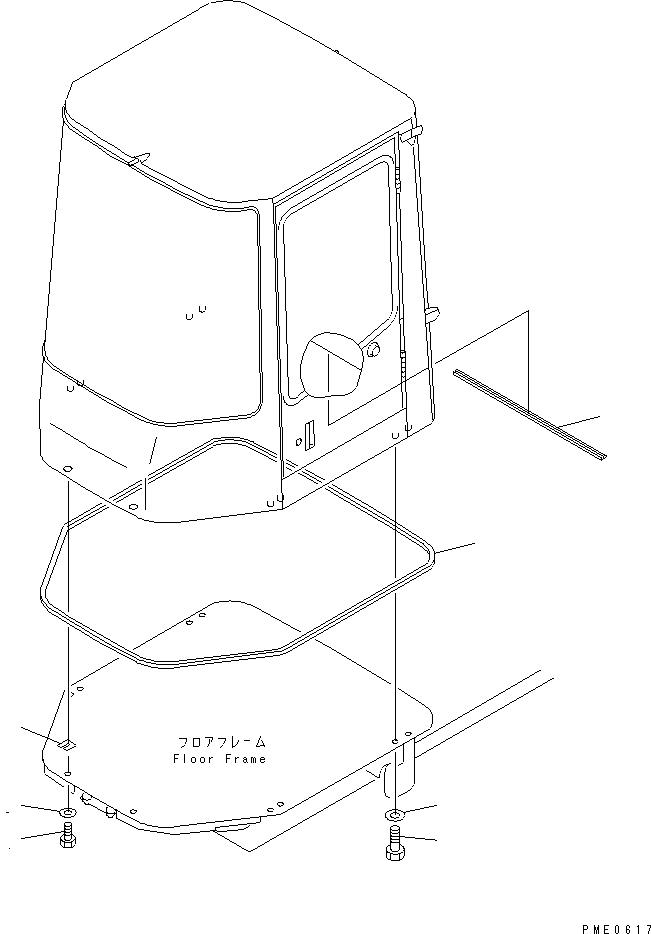 Кабина в сборе 418-56-21020 KOMATSU