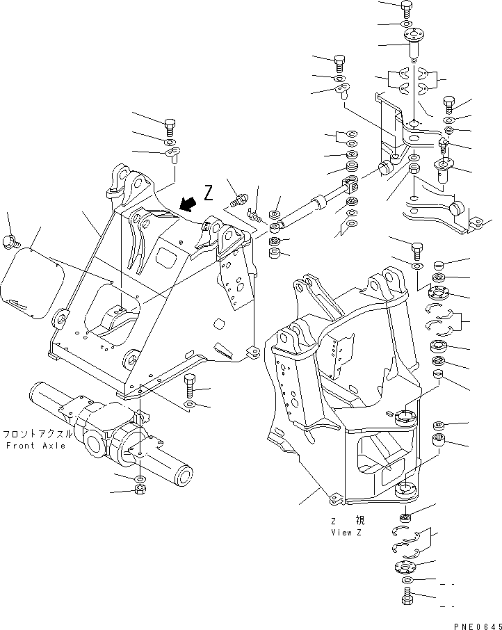 FRAME,FRONT 418-46-21210 KOMATSU