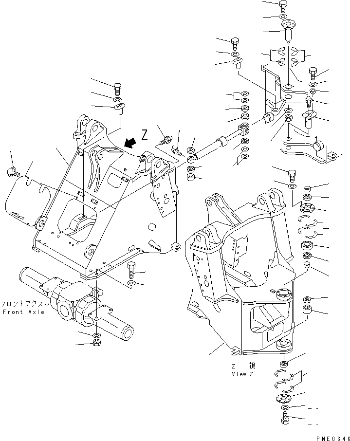 FRAME,FRONT (REWORK) 418-877-2230 KOMATSU