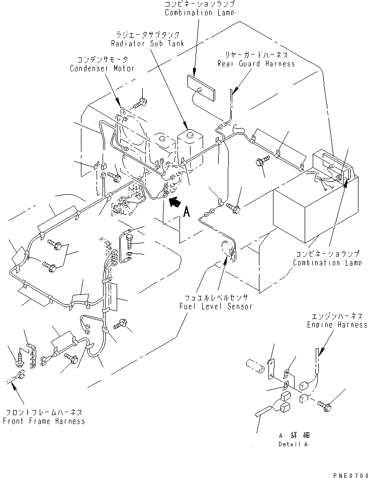 WIRING HARNESS,BULKHEAD 419-06-22130 KOMATSU