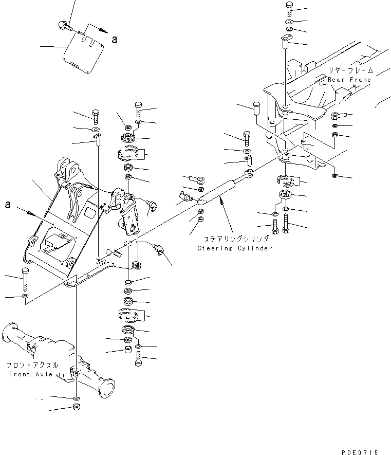Опора (сварная) 01573-10207 KOMATSU