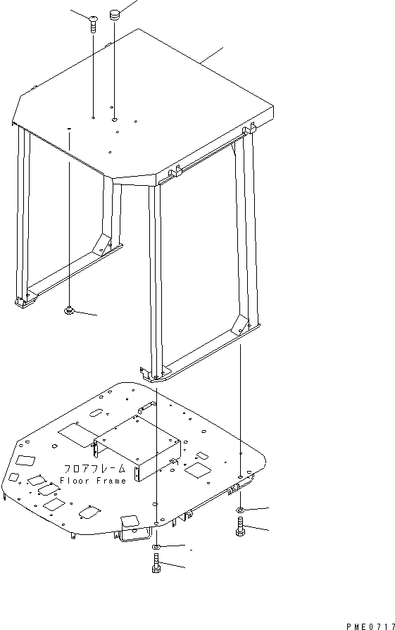 ROPS CANOPY ASS'Y 417-921-2110 KOMATSU