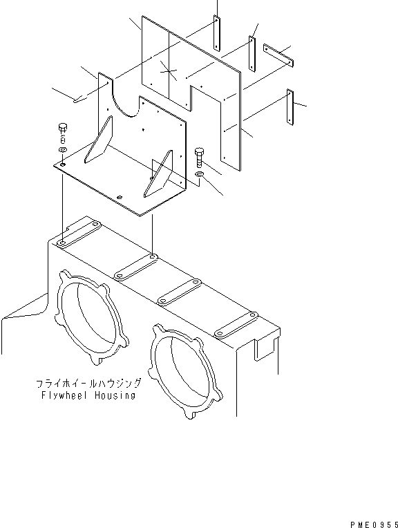 RUBBER,L.H. 426-54-13740 KOMATSU