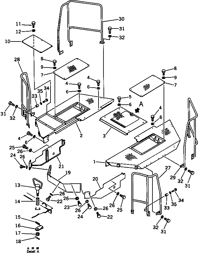 Крышка левая 426-54-12236 KOMATSU