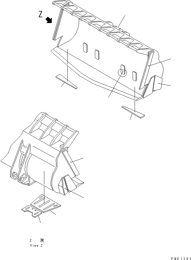 Ковш 427-V65-1412 KOMATSU