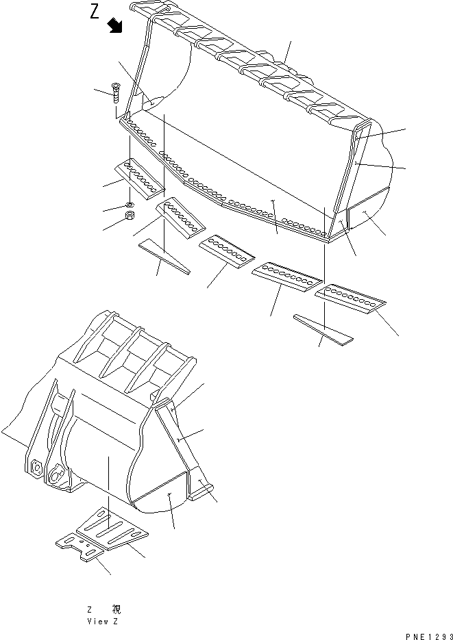EDGE,R.H. 427-T72-1230 KOMATSU