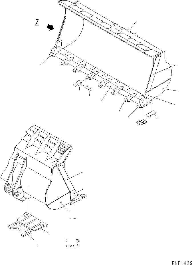 EDGE (WELDED) 428-T70-1130 KOMATSU
