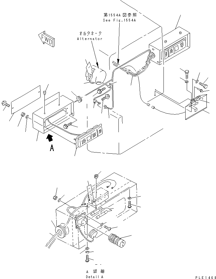 SUPPORT,R.H. (FOR P.A.P.) 415-U66-1111 KOMATSU
