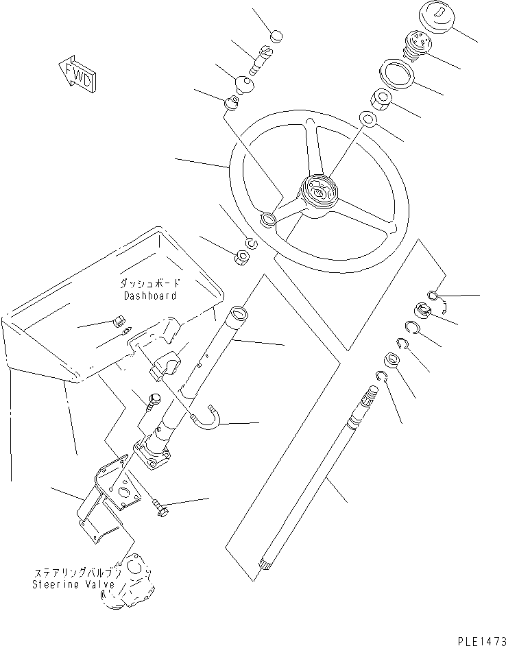STEERING COLUMN A. 415-40-12112 KOMATSU