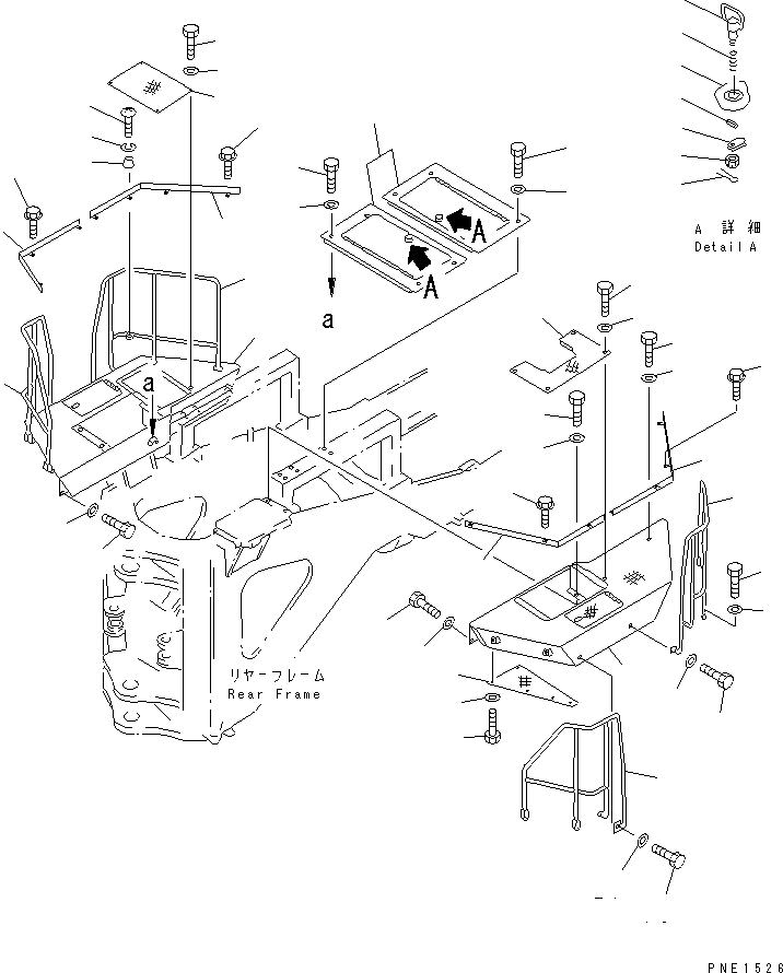 FRAME,FLOOR¤ L.H. 427-Z87-1130 KOMATSU