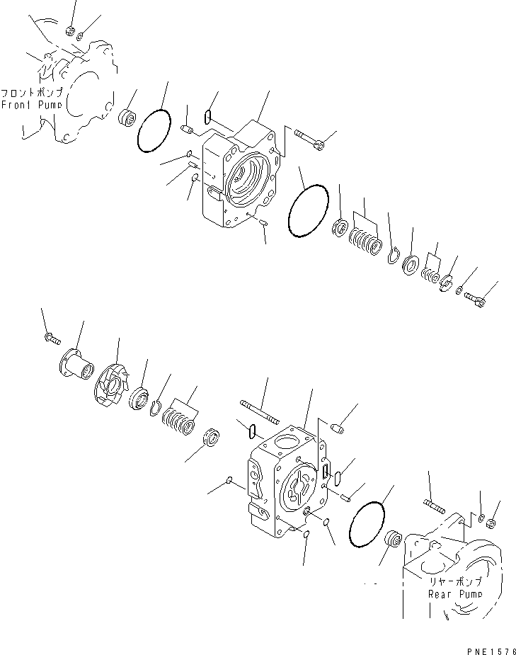 Насос в сборе (708-25-61110) KOMATSU