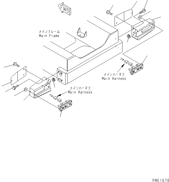 Крышка правая 23S-54-54350 KOMATSU