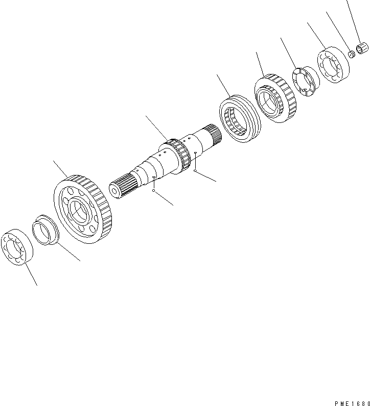 SHAFT,OUTPUT 714-19-14520 KOMATSU