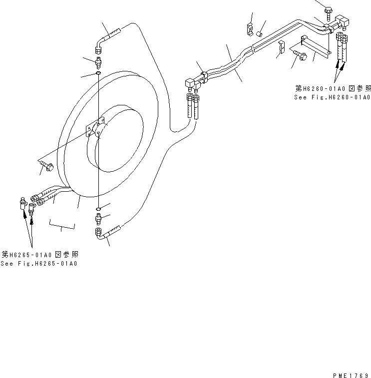 HOSE REEL ASS'Y 23S-60-45301 KOMATSU