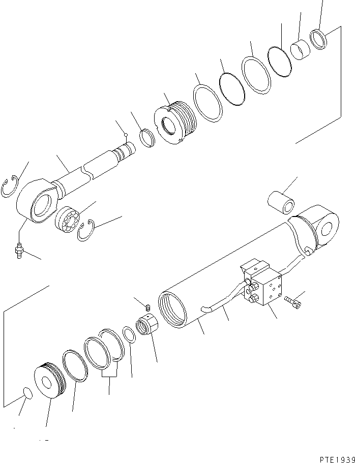 CYLINDER ASS'Y,TILT 23S-65-42101 KOMATSU