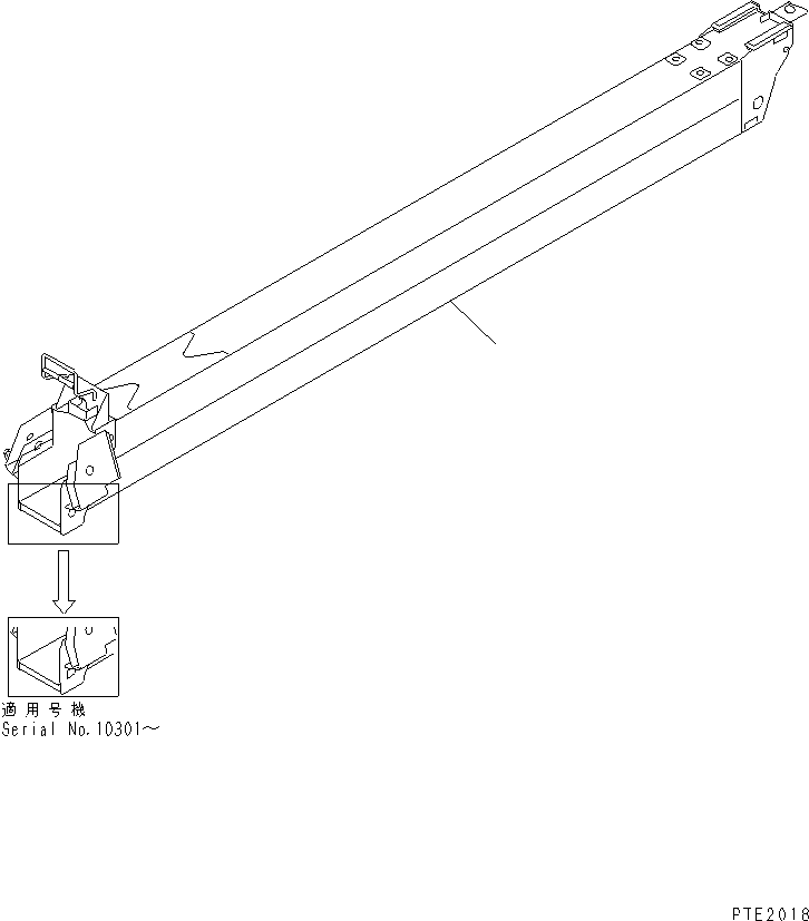 BOOM,4TH 22T-70-21140 KOMATSU