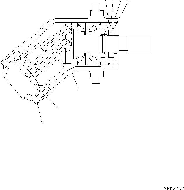 PISTON MOTOR ASS'Y 22T-60-28100 KOMATSU