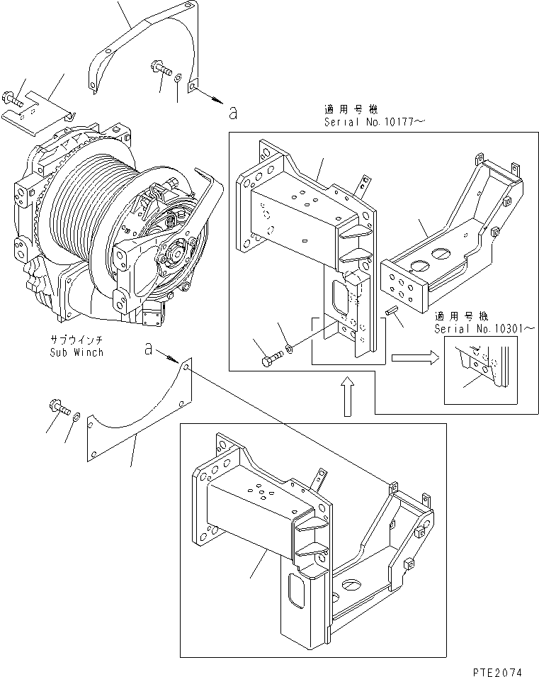 Кронштейн 22T-75-21140 KOMATSU