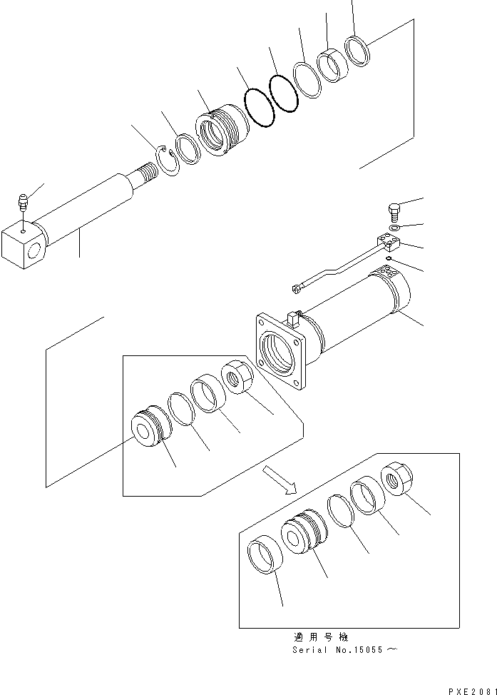PISTON,ROD 707-36-11200 KOMATSU