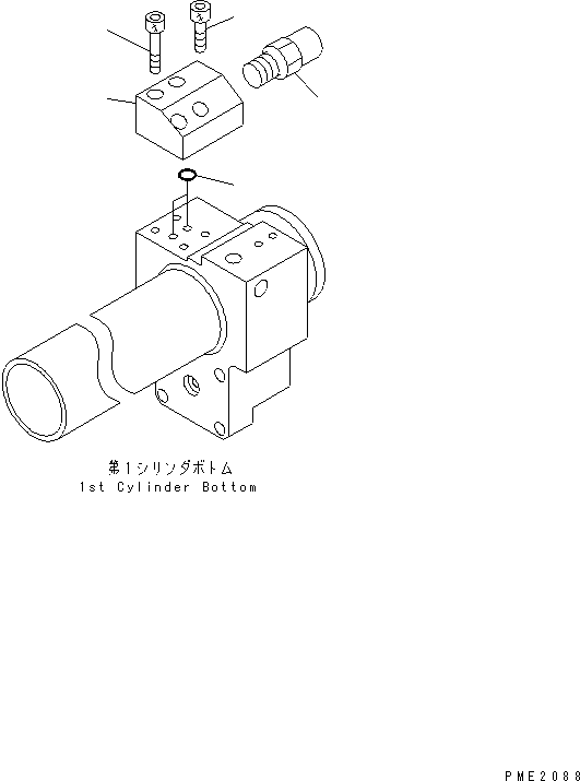 Корпус клапана 22T-65-11190 KOMATSU