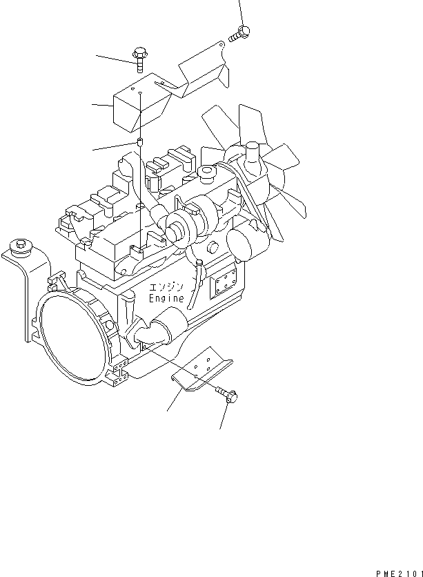 Крышка 22T-01-11510 KOMATSU