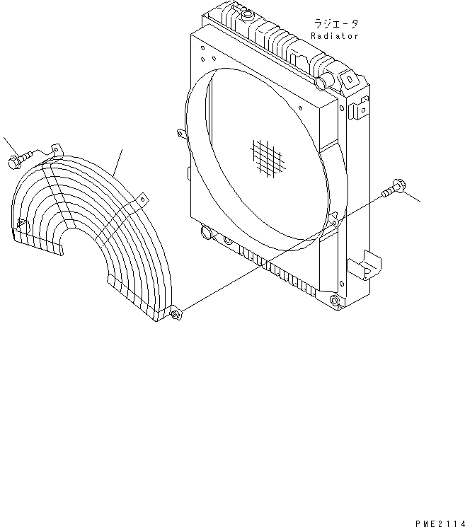 GUARD,FAN 22T-03-21130 KOMATSU