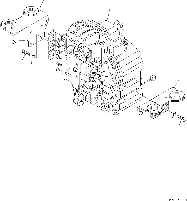 Кронштейн левый 22T-15-22110 KOMATSU