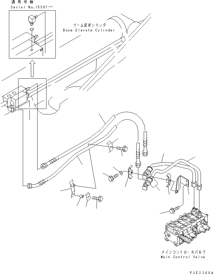 Трубка 22T-61-26130 KOMATSU